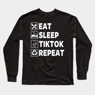 Funny Tiktok Tiktoker Meme Long Sleeve T-Shirt